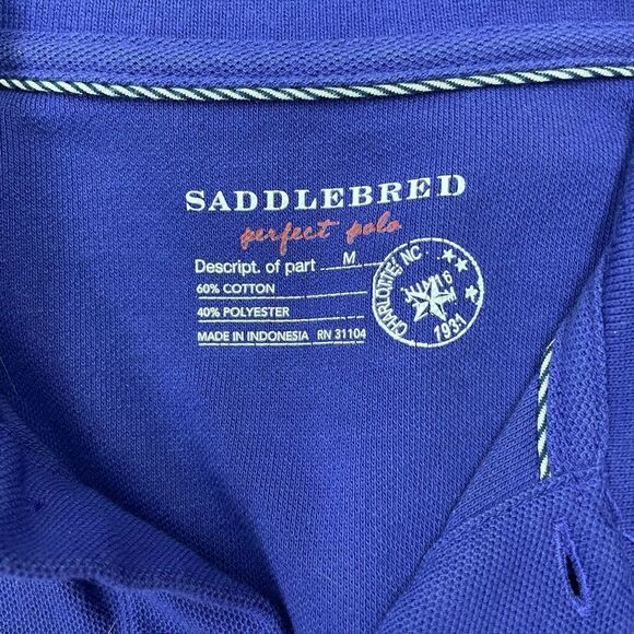 Saddlebred Purple Polo Shirt - Picture 3 of 3